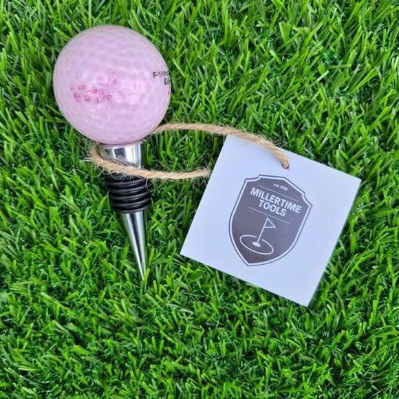 Pinnacle Golf Ball Wine Stop - Pink⛳️🛠 - Picture 2 of 3